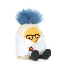 Load image into Gallery viewer, Jellycat Amuseables Boiled Egg Scientist plush toy with lab outfit and playful design, Jellycat near me at Island Child Hilton Head Island