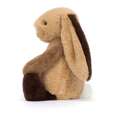 Load image into Gallery viewer, Jellycat Bashful Patchwork Brown Bunny Original plush toy - Island Child Hilton Head side view