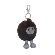 Load image into Gallery viewer, Jellycat A4BHBC Black Hole Bag Charm plush keychain accessory for bags, backpacks, and travel totes