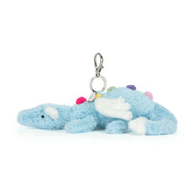Load image into Gallery viewer, Jellycat Sky Dragon Bag Charm side plush bag charm