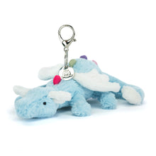 Load image into Gallery viewer, Jellycat Sky Dragon Bag Charm front bag charm plush accessory