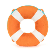Load image into Gallery viewer, Rear view of Jellycat Amuseables Life Ring plush toy at Island Child Hilton Head
