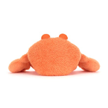 Load image into Gallery viewer, Back view of Jellycat Pinchsnap Crab stuffed animal