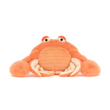Load image into Gallery viewer, Front portrait of Jellycat Pinchsnap Crab plush