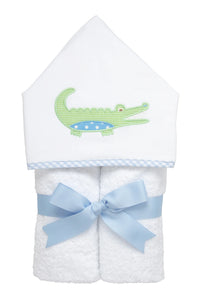 Alligator Everykid Towel, Blue