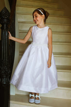 Load image into Gallery viewer, Taffeta Dress with Trim at Waist and Back
