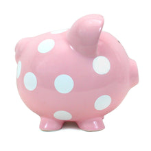 Load image into Gallery viewer, Pig Bank w White Dot
