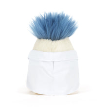 Load image into Gallery viewer, Jellycat Amuseables Boiled Egg Scientist plush toy displayed in-store at Island Child boutique Hilton Head Island