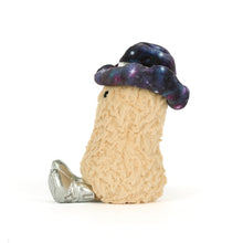 Load image into Gallery viewer, Jellycat Peanut plush from the Amuseables collection wearing space rodeo outfit with whimsical design, available at Island Child Hilton Head
