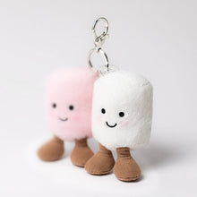 Load image into Gallery viewer, Jellycat Amuseables Pair of Marshmallows Bag Charm
