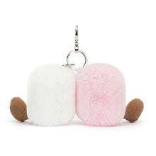 Load image into Gallery viewer, Jellycat Amuseables Pair of Marshmallows Bag Charm
