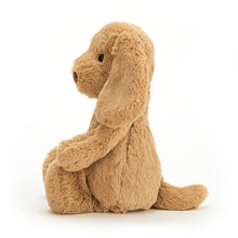Load image into Gallery viewer, Jellycat Bashful Toffee Puppy Original (Medium) plush toy - Island Child Hilton Head side view

