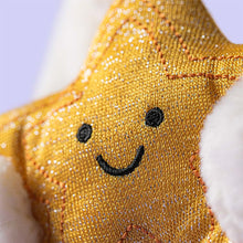 Load image into Gallery viewer, Jellycat Bashful Cream Bunny plush star close-up
