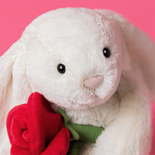 Load image into Gallery viewer, Cream Bunny with Rose
