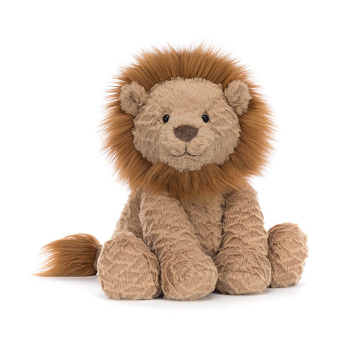 Fuddlewuddle Lion Medium plush toy by Jellycat – soft honey-colored stuffed animal