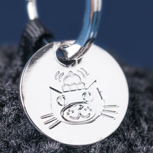Load image into Gallery viewer, Jellycat Black Hole Bag Charm featuring a soft plush black hole design for backpacks, handbags, and keyrings
