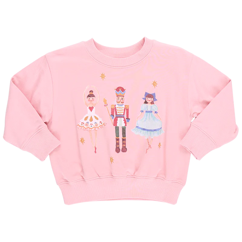 Girl's Organic Sweatshirt Nutcracker