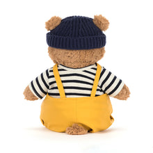 Load image into Gallery viewer, Rear view of Jellycat Bartholomew Bear Seafarer Outfit plush toy at Island Child Hilton Head

