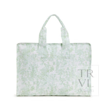 Load image into Gallery viewer, Overnight Tote - Bunny Toile Green *New! Tote Bags
